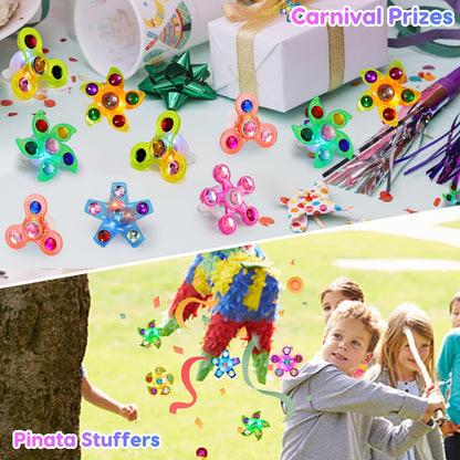 LED Light Up Fidget Spinner Rings – Fun Glow Toys for Every Celebration